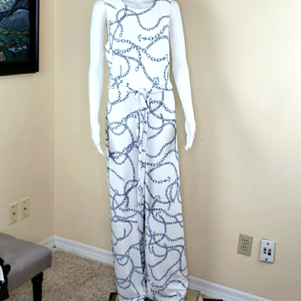 NWT Ralph Lauren Jumpsuit Crew Neck Sleeveless